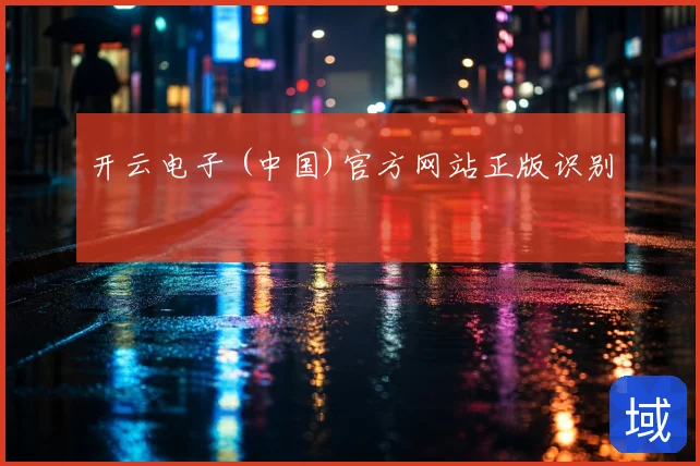 开云电子 (中国)官方网站正版识别