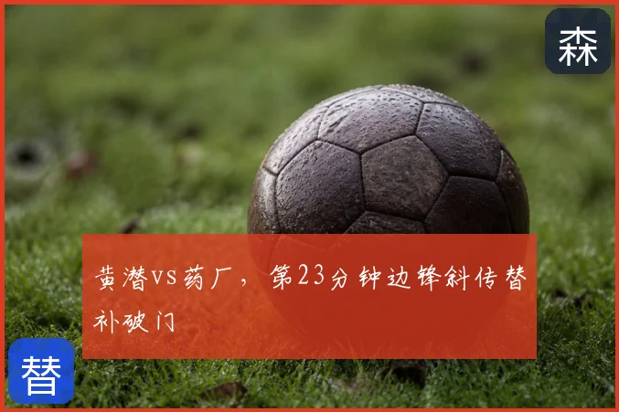 黄潜vs药厂,第23分钟边锋斜传替补破门
